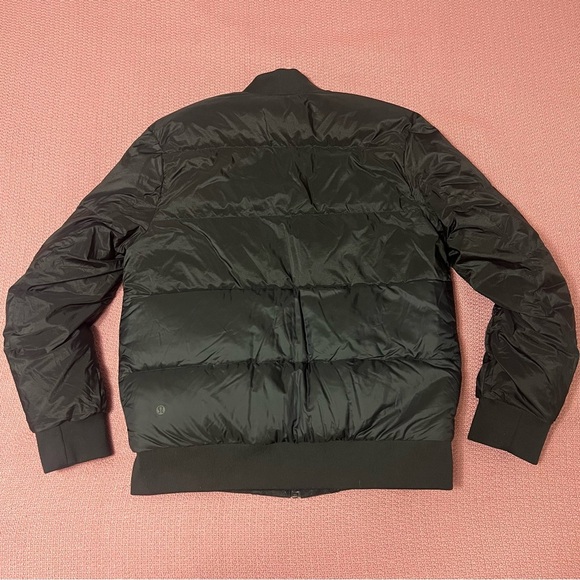 Lululemon Roam Far Wool Bomber Black / Heathered Black size 8 - Picture 8 of 13